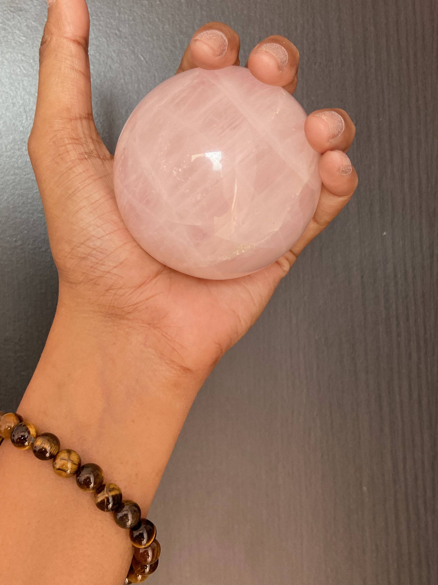 Rose Quartz Sphere Crystal & Stones