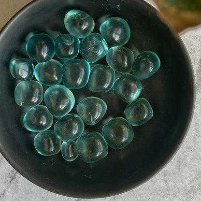 Aqua Obsidian Tumble Stone | Manifestation & Telepathic Abilities Crystal Stones