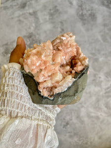 Apophyllite with Stilbite - 590 Gm