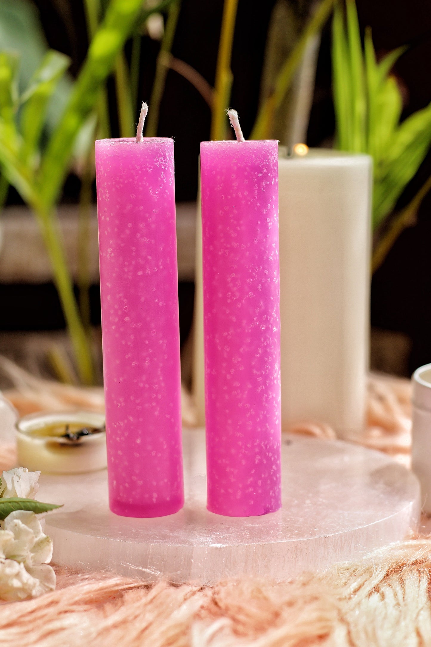 Pink Thick Candle