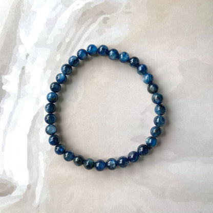 Kyanite Bead Bracelet - 6Mm Crystal & Stones