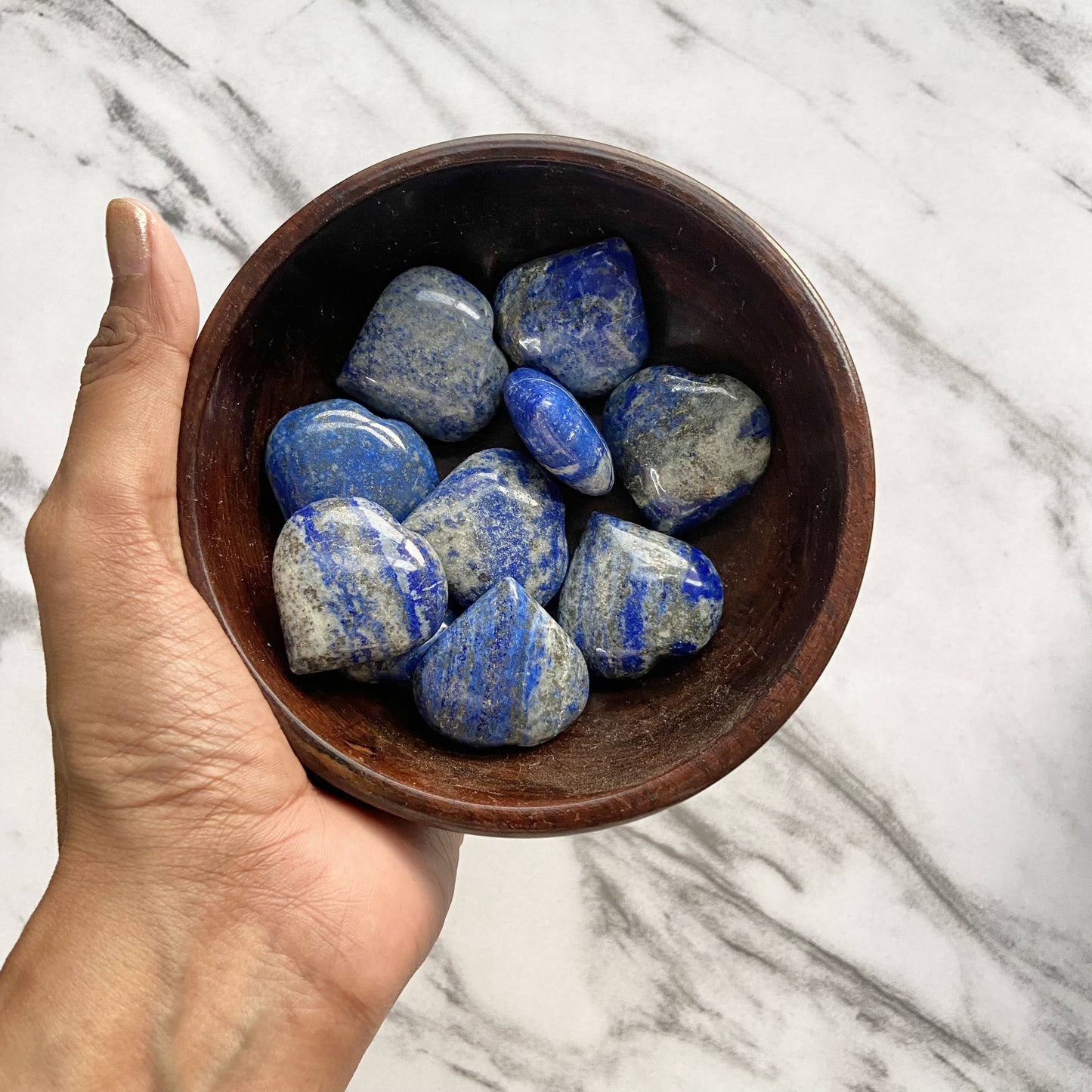 Lapis Lazuli Mini Hearts | Expression & Communication Crystal Stones