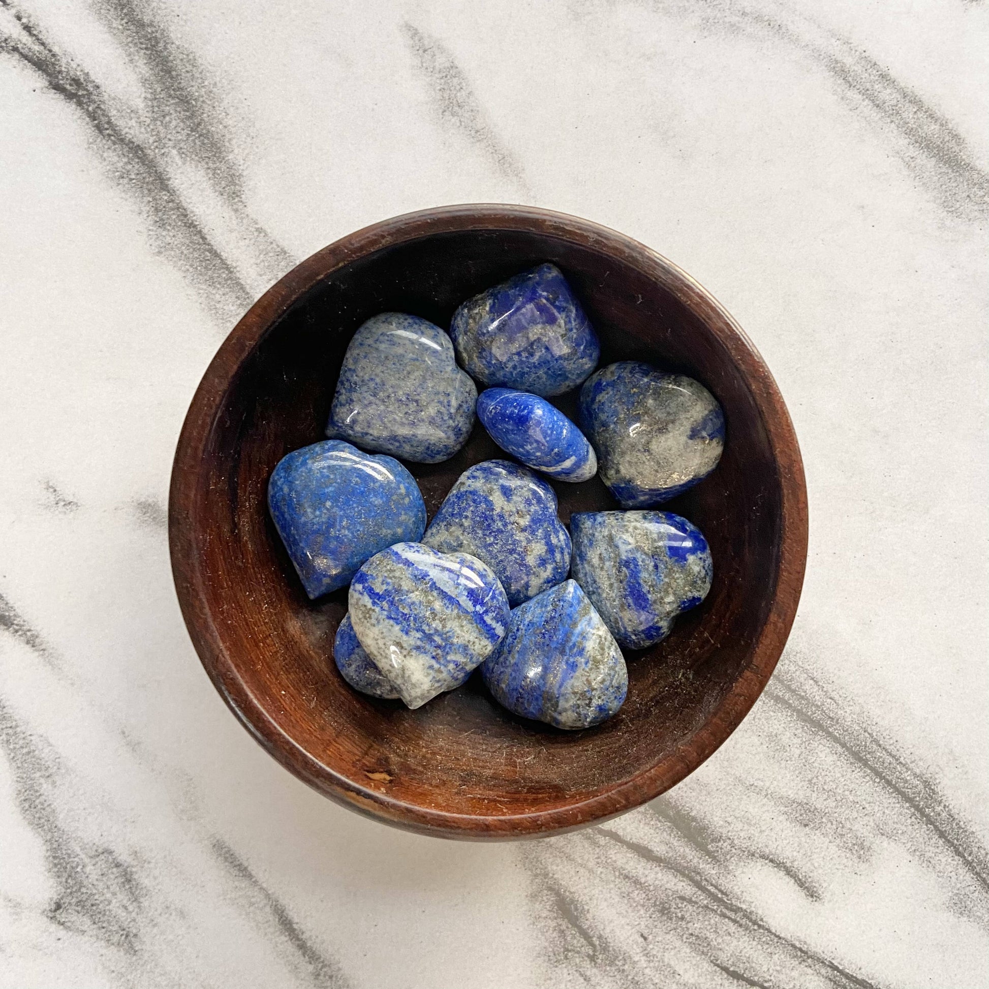Lapis Lazuli Mini Hearts | Expression & Communication Crystal Stones