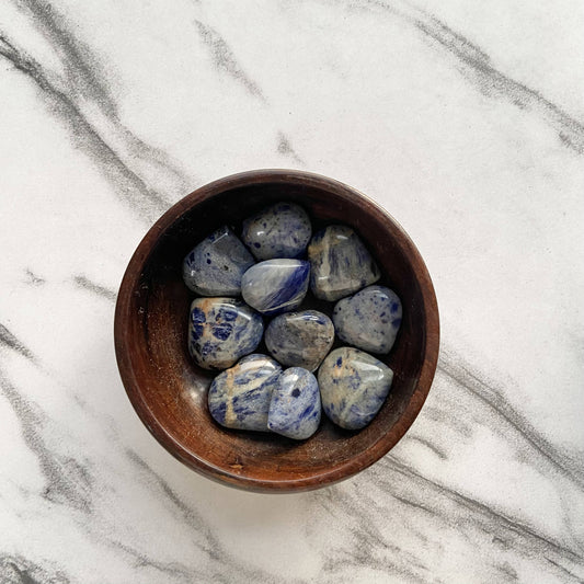 Sodalite Mini Hearts | Stone For Emotional Imbalances Crystal & Stones