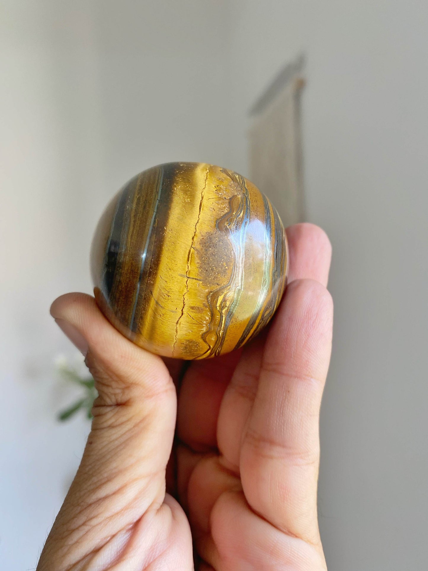 Tigers Eye Sphere Crystal & Stones