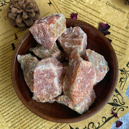 Orange Calcite Raw Stone Chunk | Clears Stagnant Energies & Promotes Spiritual Growth