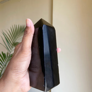 Black Obsidian XL Tower - 570 Gm | Protection & Grounding