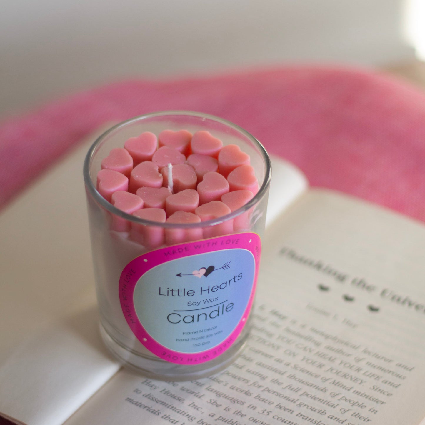 Little Hearts Soy Wax Scented Candle | 170 Gm