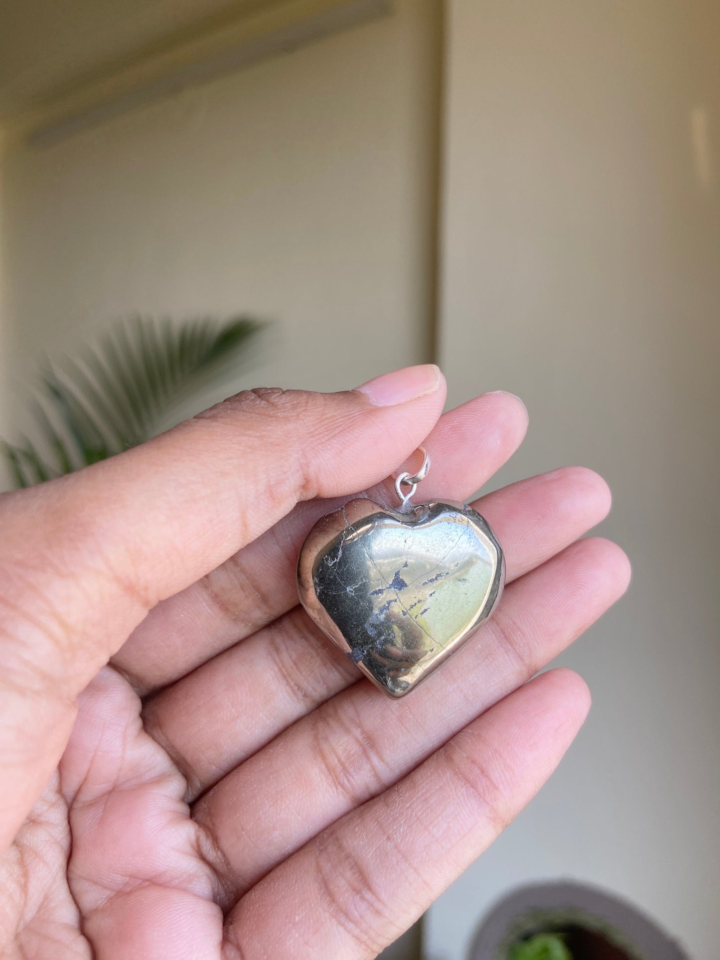 Pyrite Mini Heart Pendants With Black Cord | Financial Abundance & Protection Regular Crystal Stones