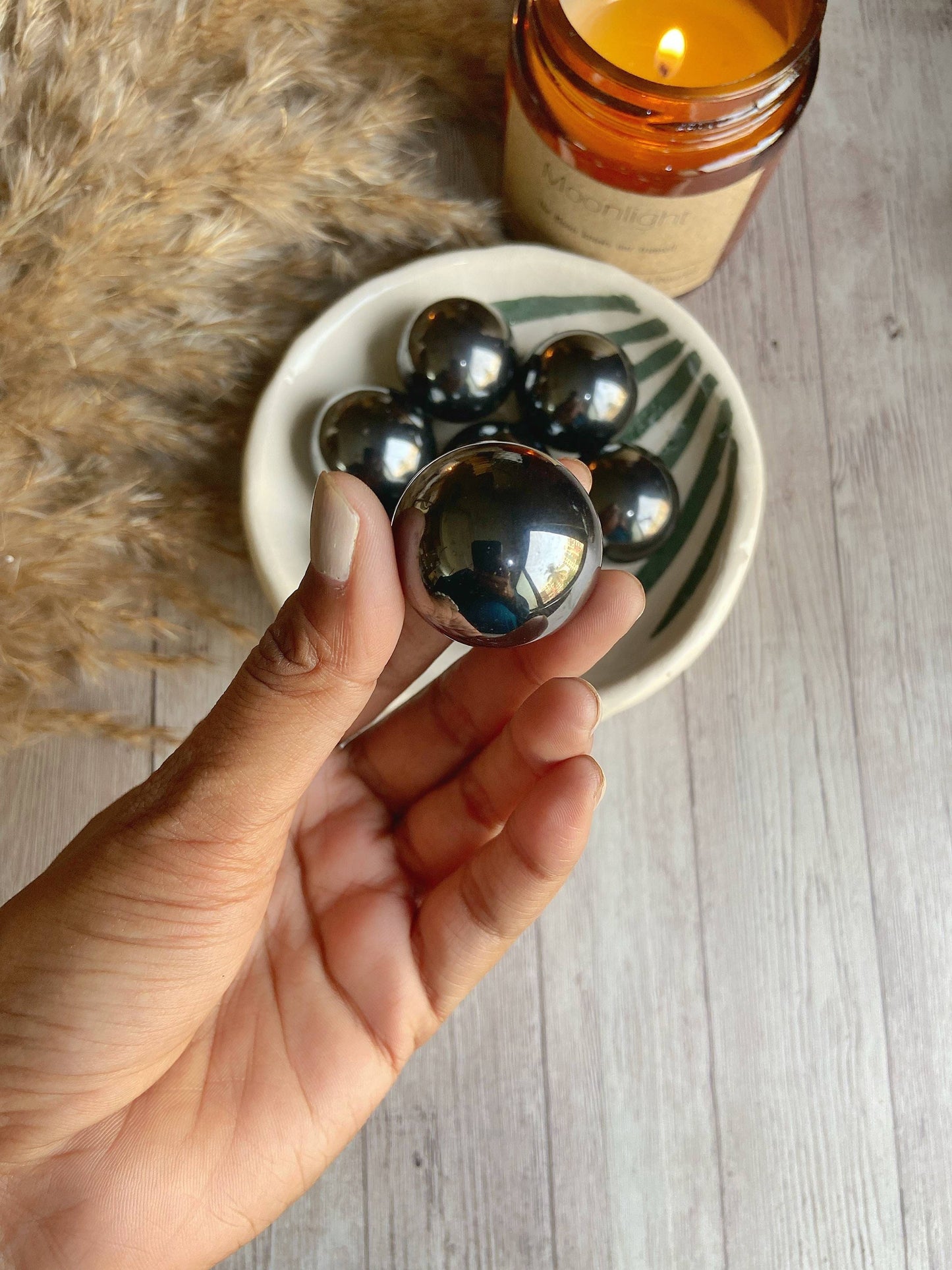 Hematite Mini Spheres Crystal & Stones