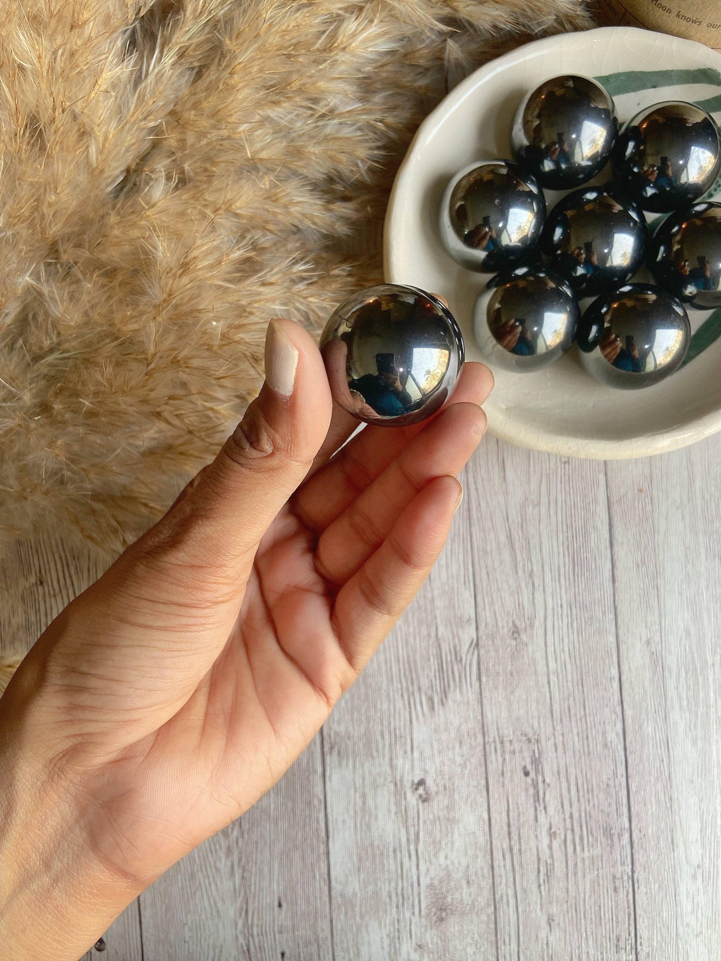 Hematite Mini Spheres Crystal & Stones