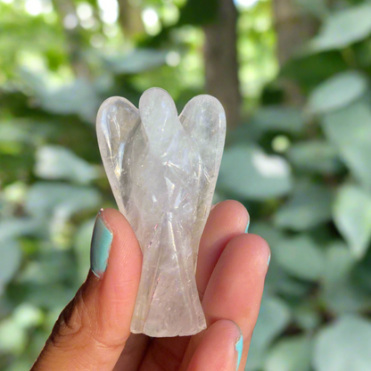 Clear Quartz Angel Carving - Pack of 2 | Master Healing Crystal