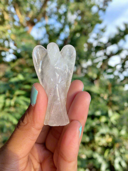 Clear Quartz Angel Carving - Pack of 2 | Master Healing Crystal