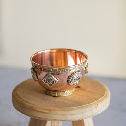 Small Seven Chakra Copper Offering Bowl Altarware | Altar