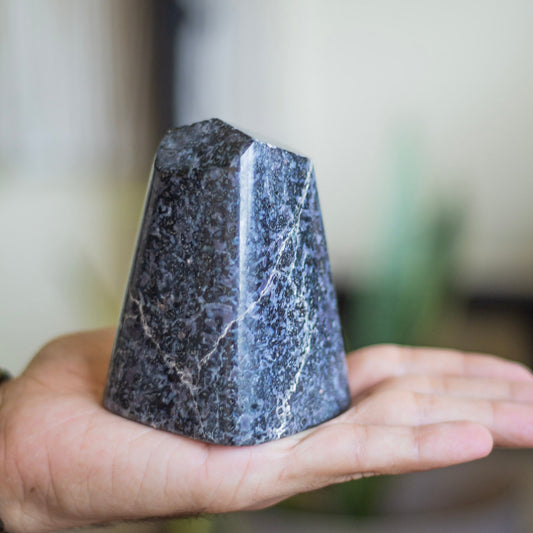 Indigo Gabbro - 640 Gm | Mystic Merlinite Enhance Spiritual And Intuitive Abilities Crystal & Stones
