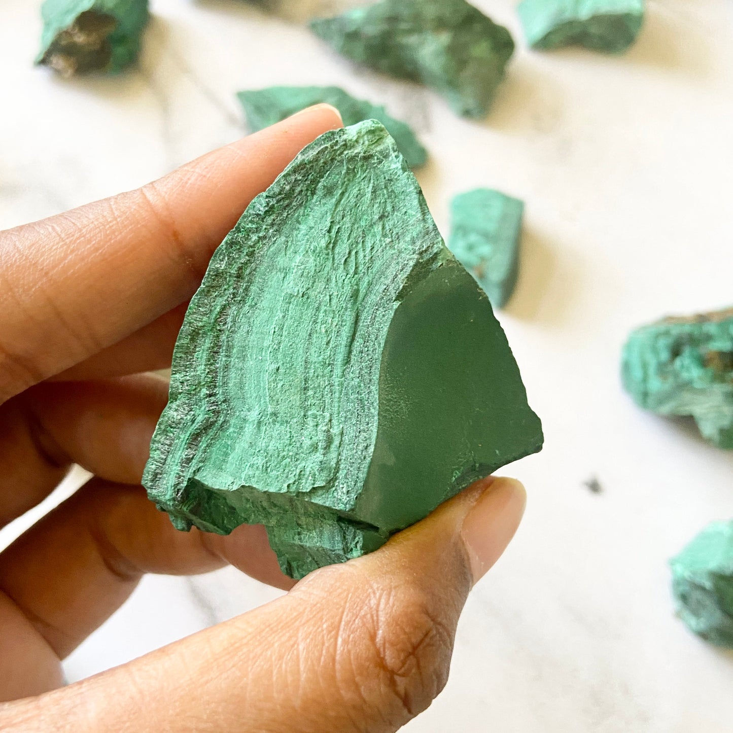 Malachite Raw - 75 Gm | Stone Of Protection & Encouragement Crystal Stones