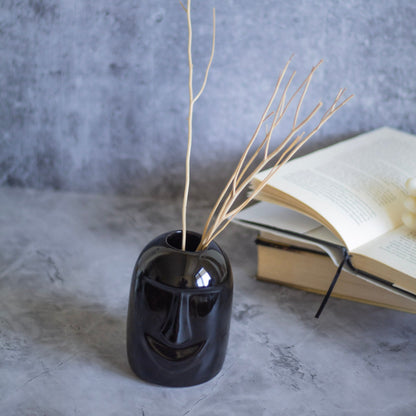 Creepy Face Ceramic Vase