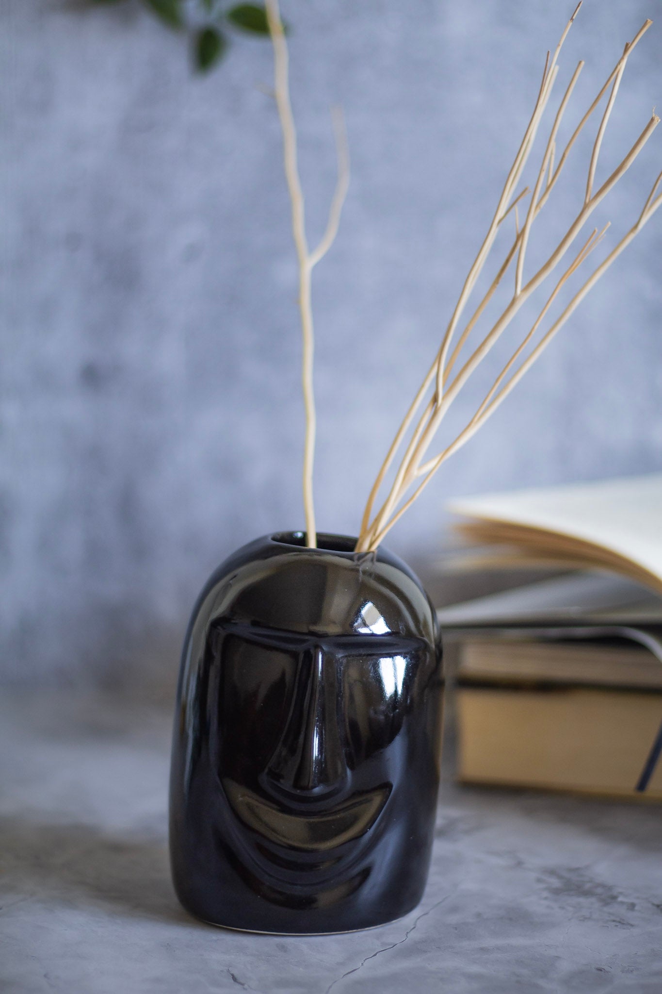 Creepy Face Ceramic Vase