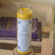 Load image into Gallery viewer, Orange Tall Glass Candle | Soy Wax