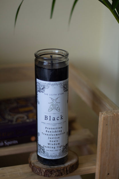 Black Tall Glass Candle | Soy Wax Candles