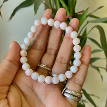 Load image into Gallery viewer, Pink Opal Bead Bracelet | Sooth Anxiety
