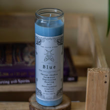 Load image into Gallery viewer, Blue Tall Glass Candle | Soy Wax