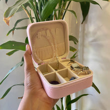 Load image into Gallery viewer, PU Leather Zipper Portable Storage Box Case