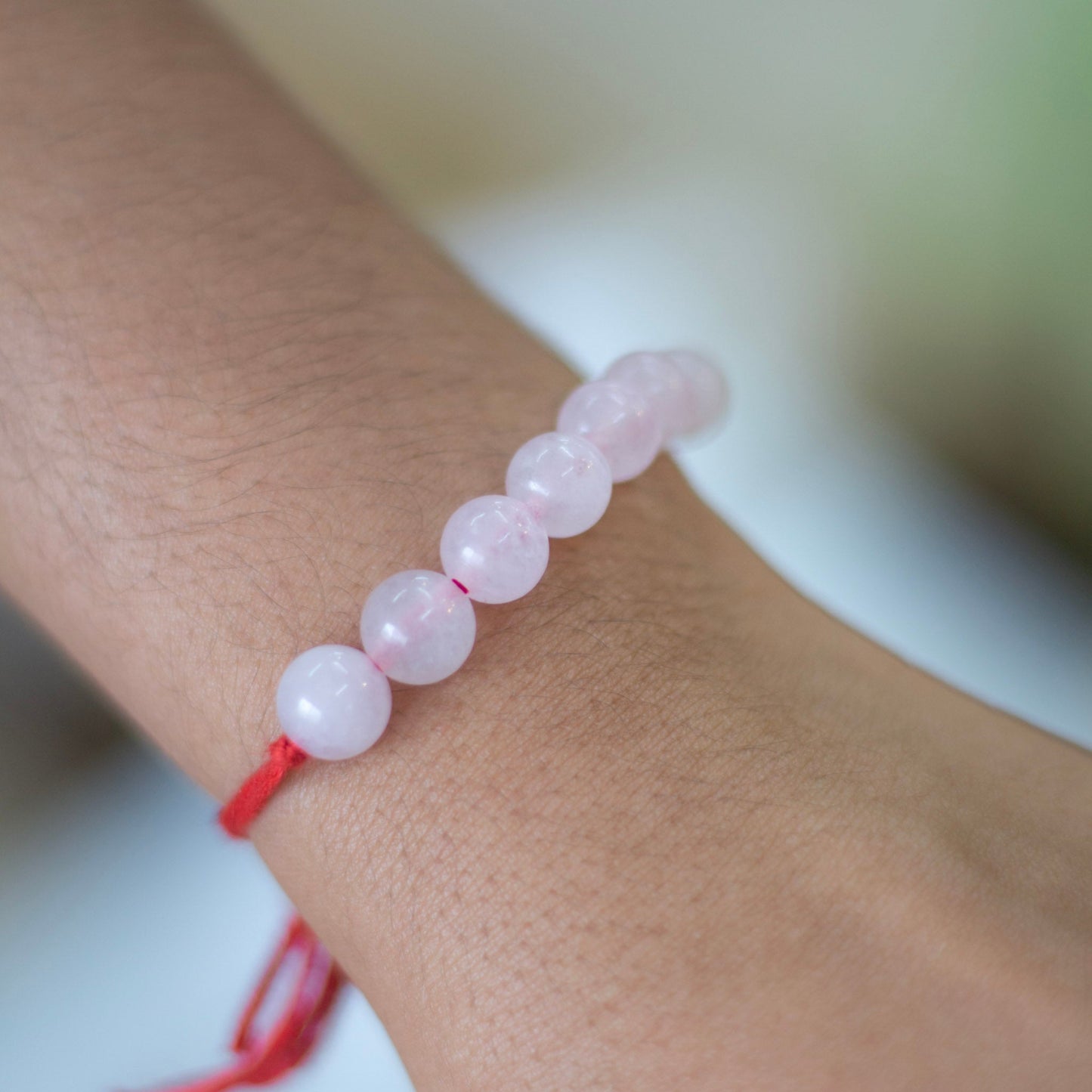 Rose Quartz Bead Rakhi Crystal & Stones