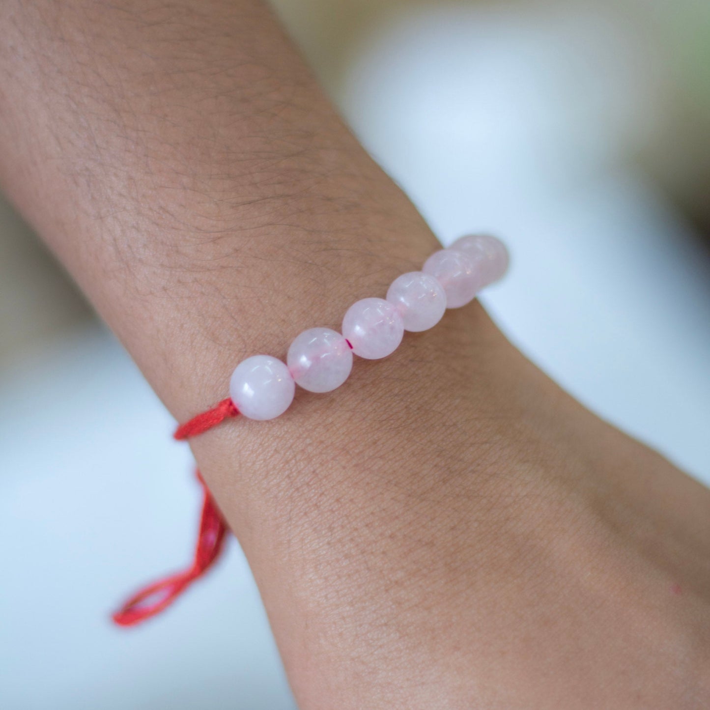 Rose Quartz Bead Rakhi Crystal & Stones