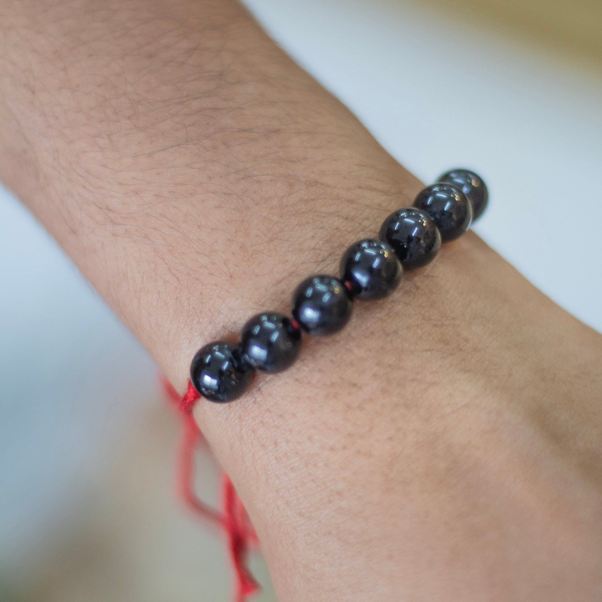 Black Tourmaline Bead Rakhi Crystal & Stones