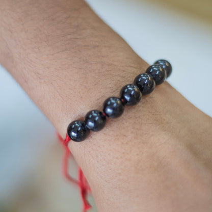 Black Tourmaline Bead Rakhi Crystal & Stones