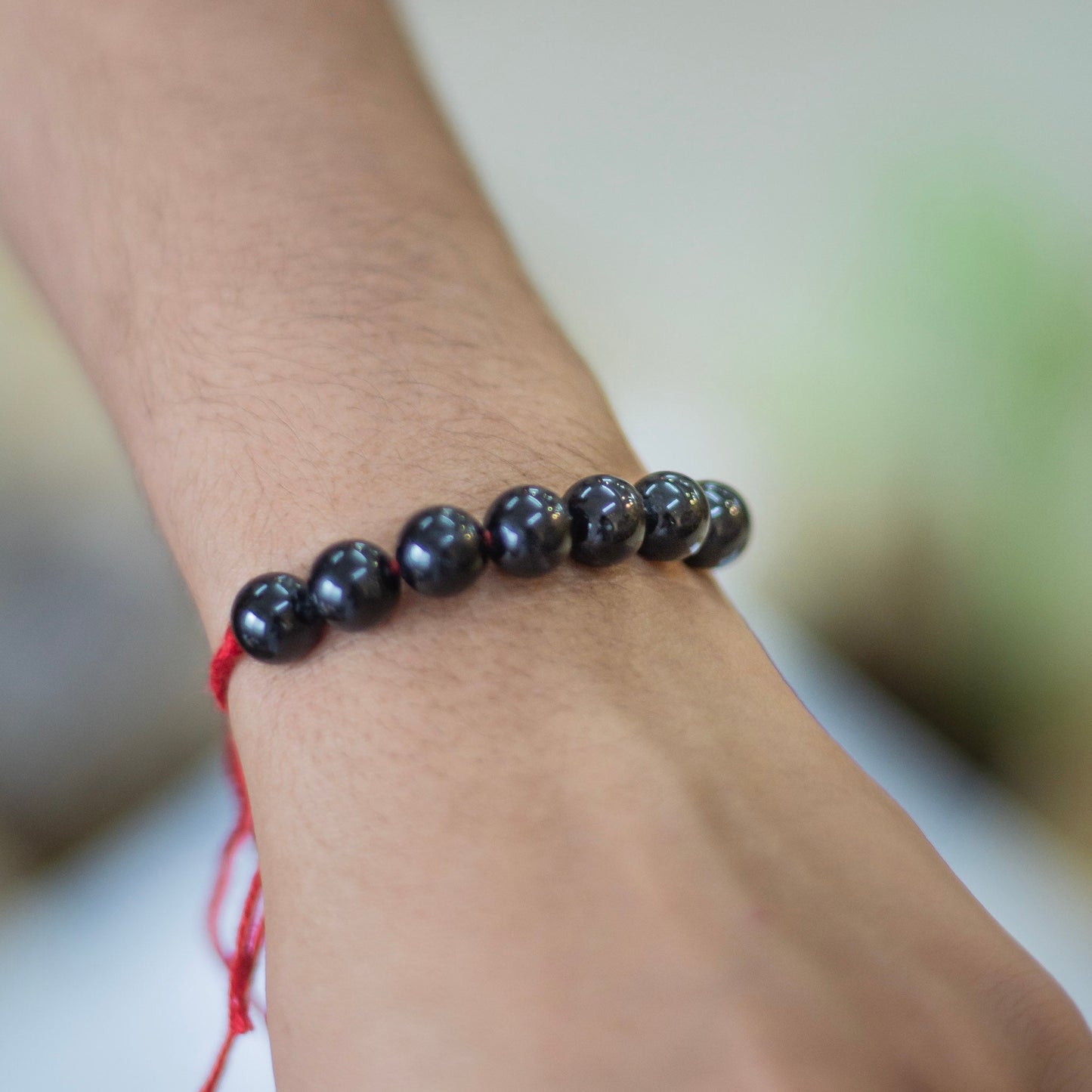 Black Tourmaline Bead Rakhi Crystal & Stones