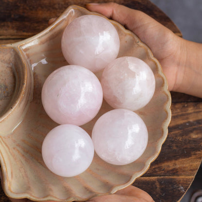 Rose Quartz Sphere - Stone Of Universal Love And Self Acceptance Crystal & Stones