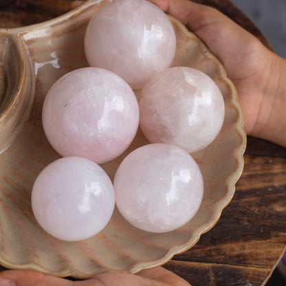 Rose Quartz Sphere - Stone Of Universal Love And Self Acceptance Crystal & Stones