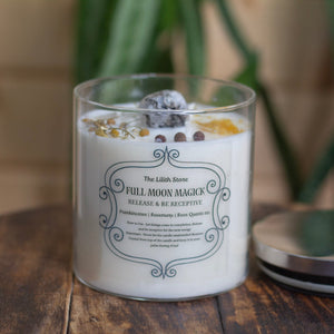 Full Moon Magick Intention Candle | Ritual Candle