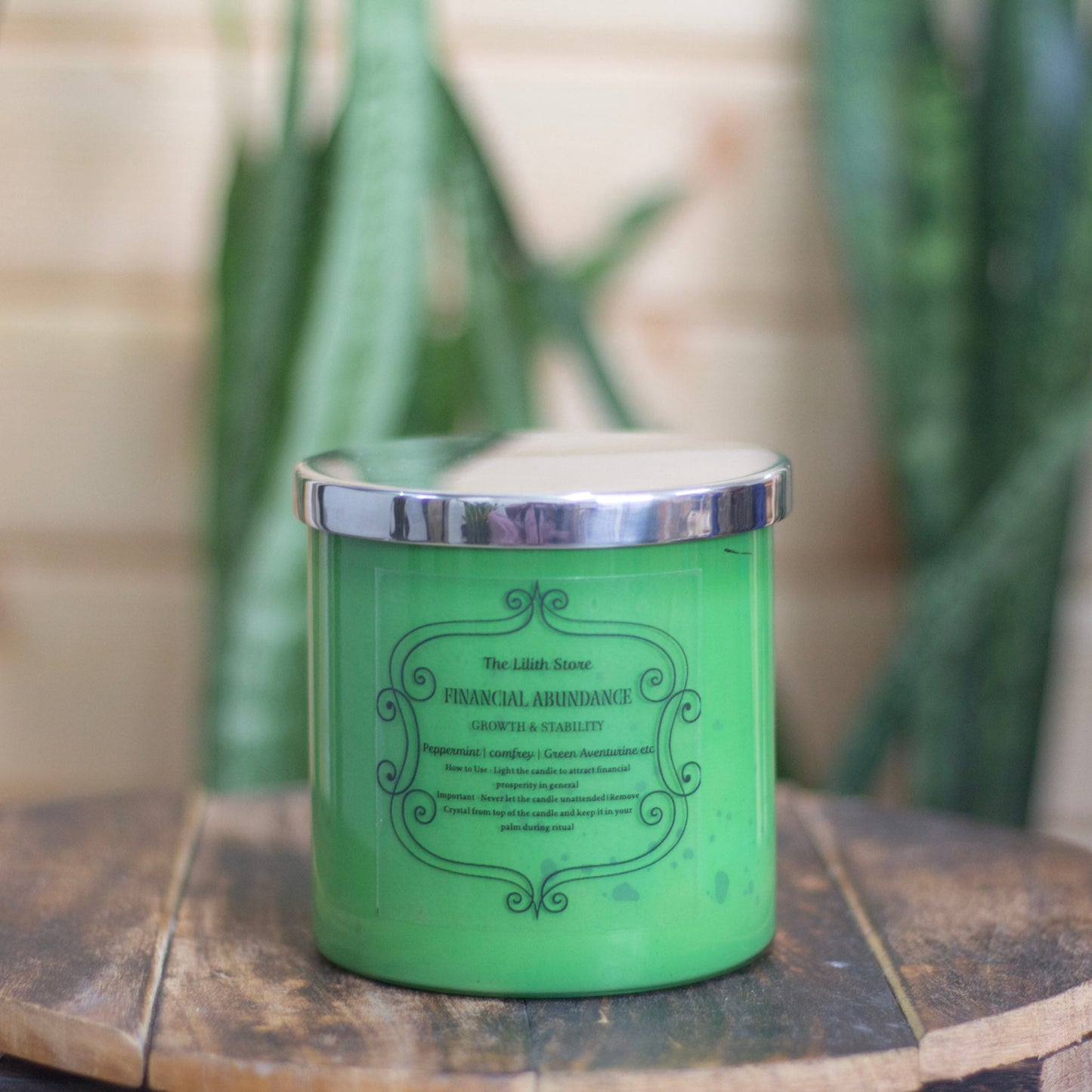 Financial Abundance - Growth & Stability Intention Candle | Ritual