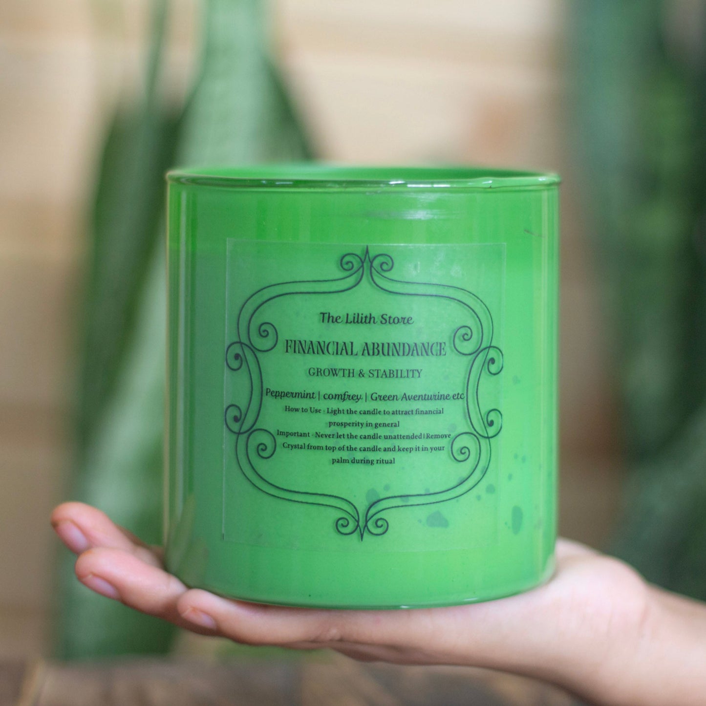 Financial Abundance - Growth & Stability Intention Candle | Ritual