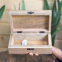 Load image into Gallery viewer, Pentalce Print wooden box | Crystal,Tarot and curio storage box
