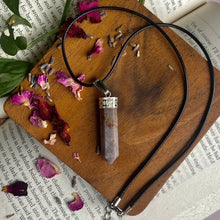 Load image into Gallery viewer, Fancy Jasper Pencil Pendant with leather cord | Inner Strength &amp; Confidence