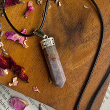Load image into Gallery viewer, Fancy Jasper Pencil Pendant with leather cord | Inner Strength &amp; Confidence