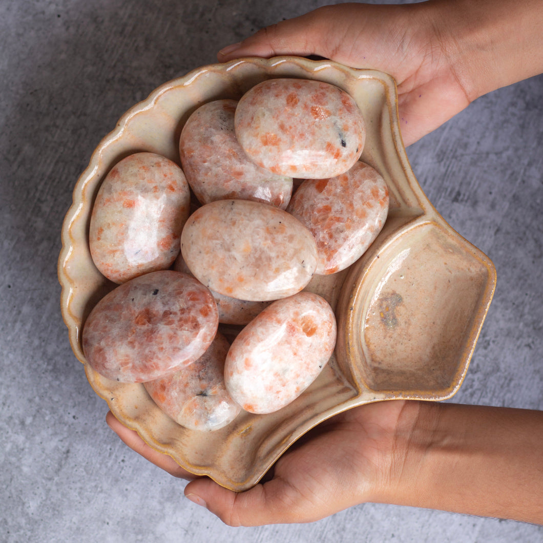 Sunstone Palm Size Stone | Stone of Stability & Personal Strength
