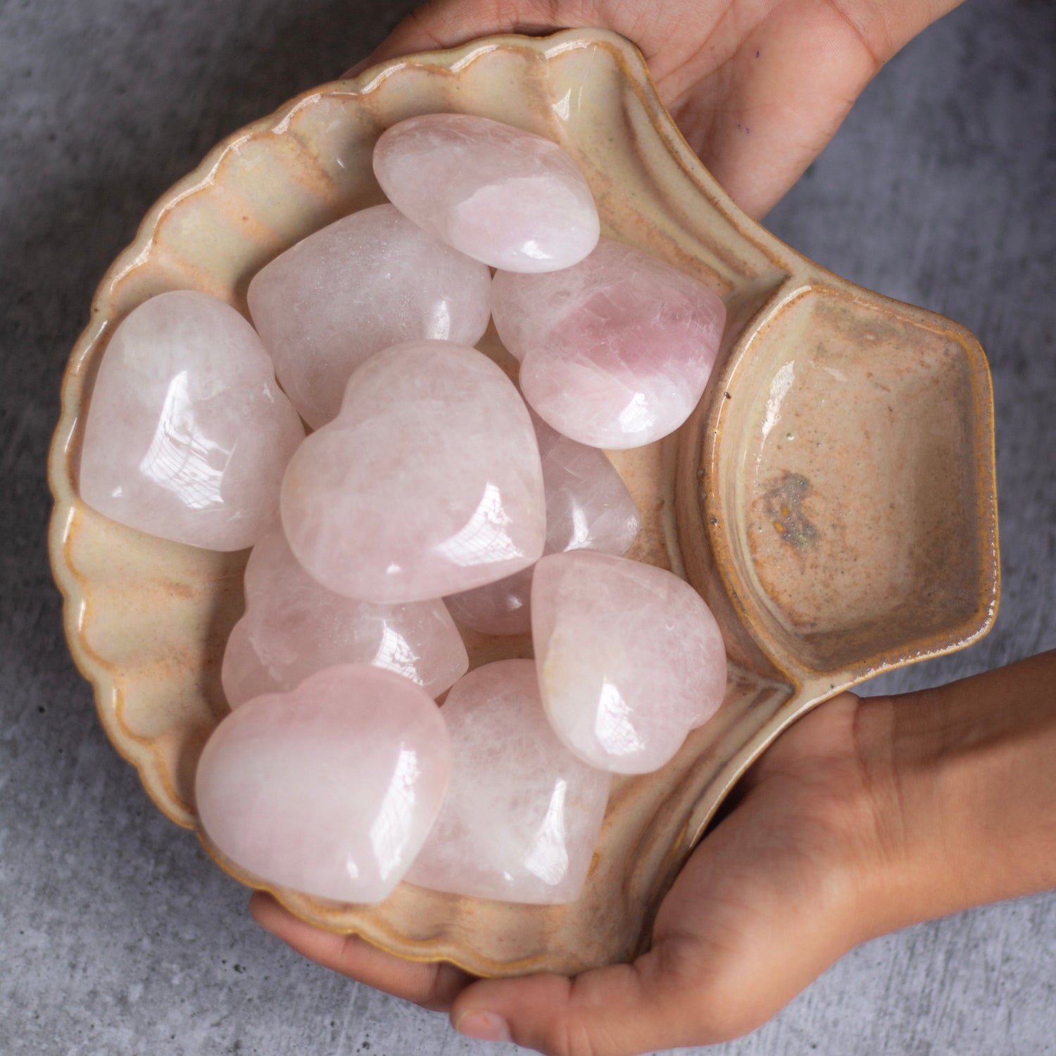 Rose Quartz Heart - Stone Of Love & Selflove Crystal