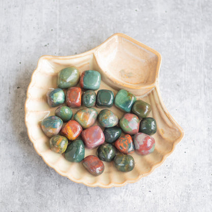 Bloodstone Tumble | Stone For Getting Rid Of Anxiety & Depression Crystal Stones