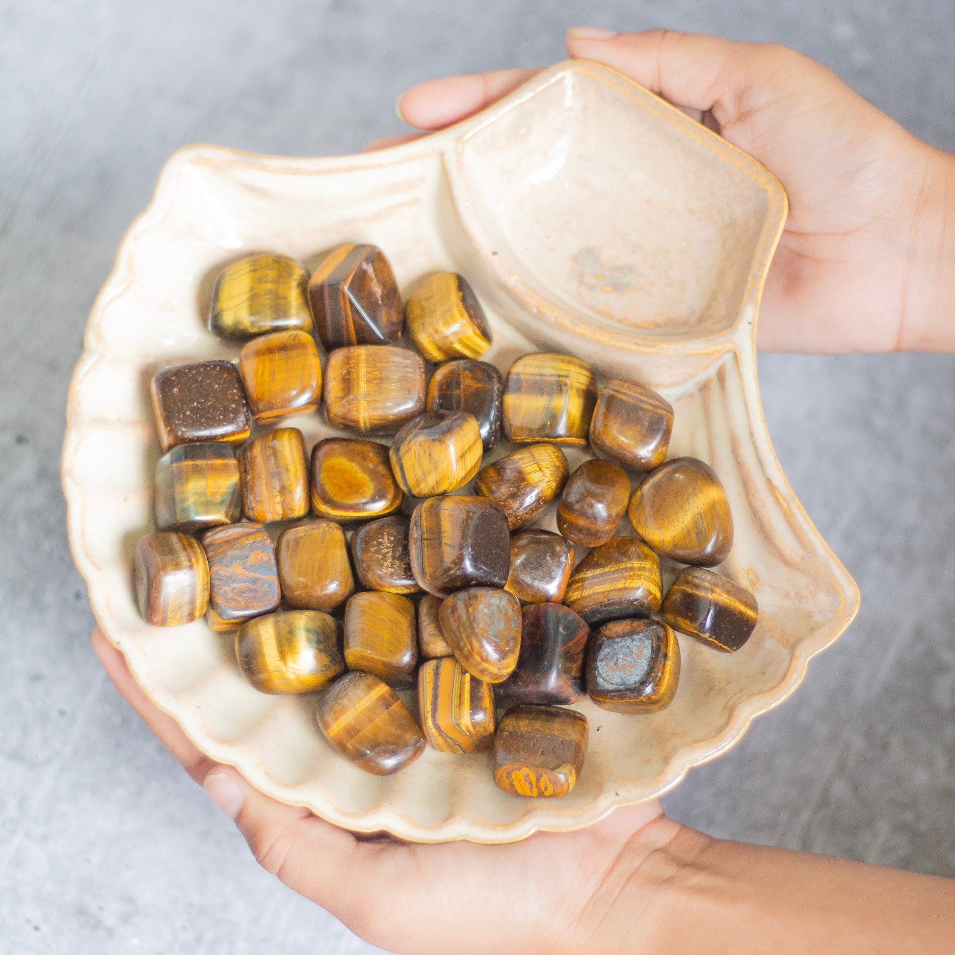 Tigers Eye Tumble Stone | Protects From Psychic Attacks Crystal