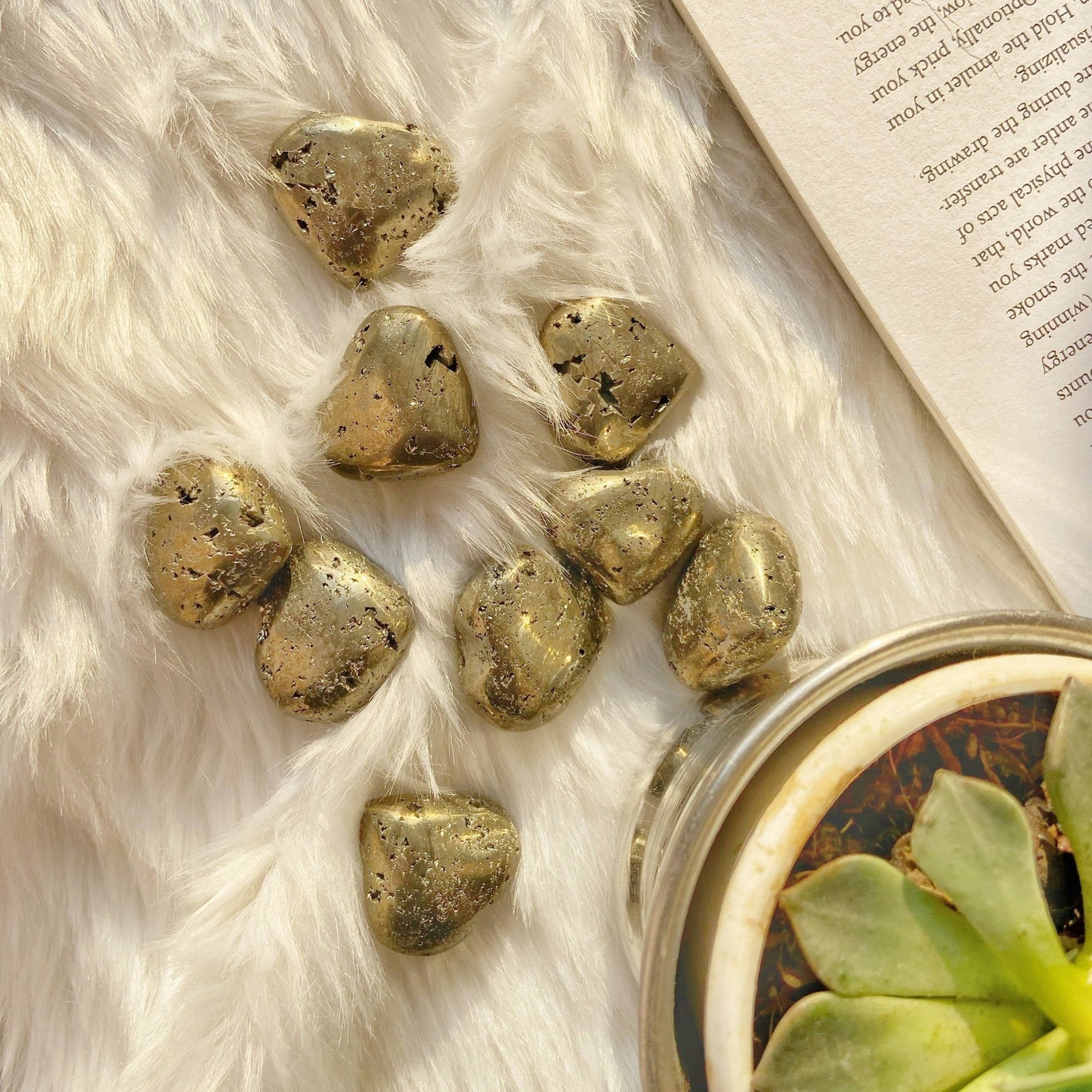 Pyrite Mini Heart Cluster Crystal & Stones