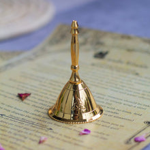 Load image into Gallery viewer, Triquetra mini gold plated brass Bell
