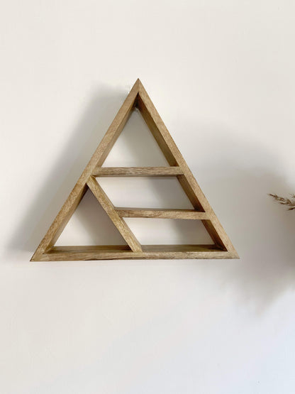 Triple Moon Printed Triangle Crystal | Shelf Altarware Altar