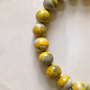 Superior Quality Bumblebee Jasper Bead Bracelet