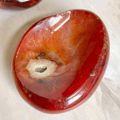 Orange Carnelian Bowl | Stone Of Creativity & Opportunity Crystal Stones