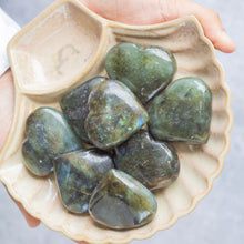 Load image into Gallery viewer, Labradorite Puffy Hearts